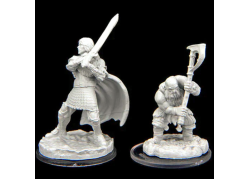 Critical Role Unpainted Miniatures: Westruun Militia Swordsman & kraghammer Axeman